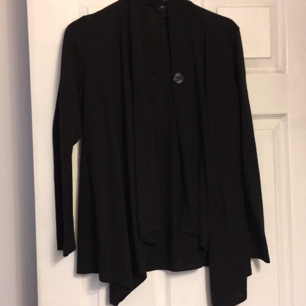 Black cardigan